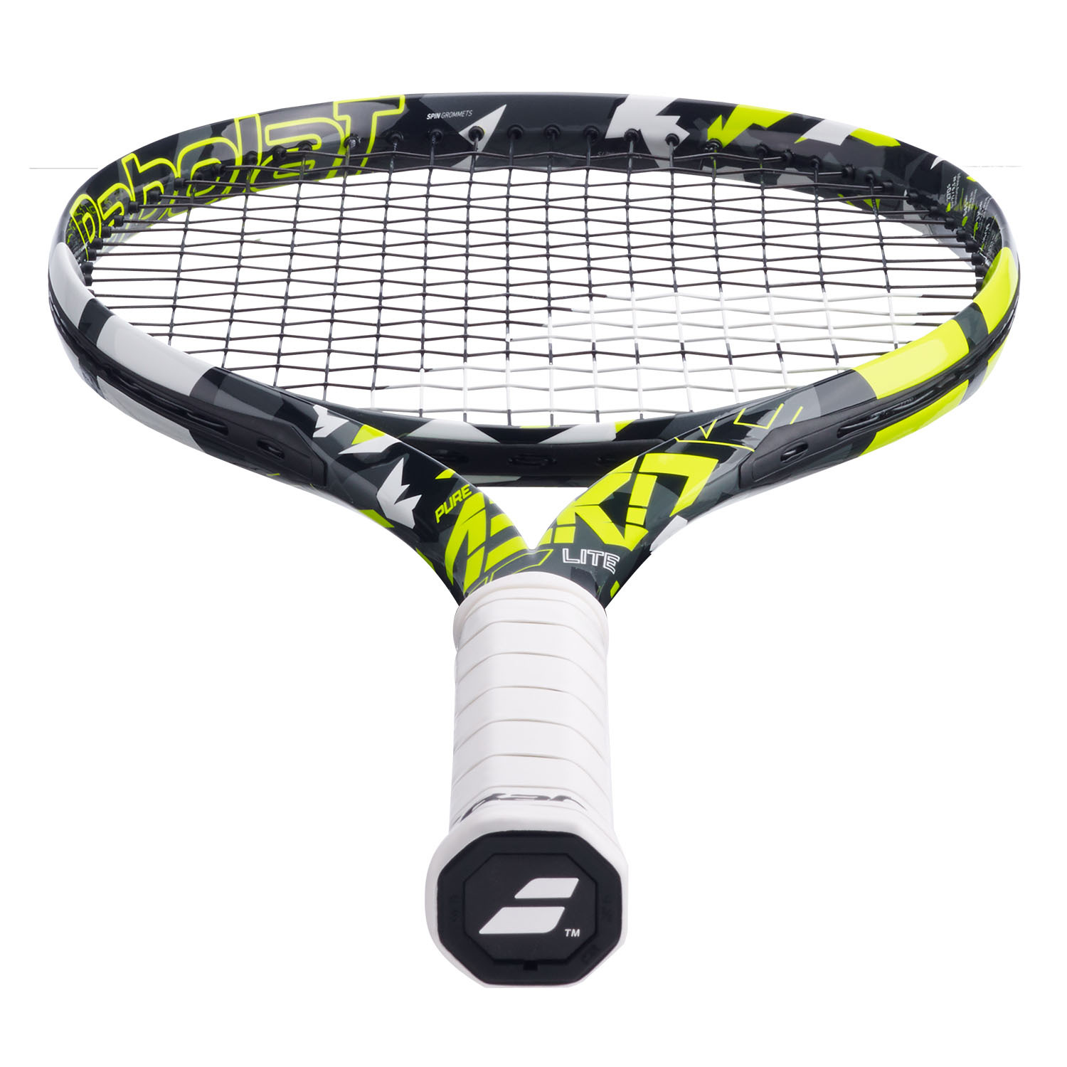 Pure Aero Lite Unstrung No Cover Babolat Accessori Tennis 101491 PROMO Grigio/giallo/bianco