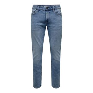 Loom Slim-Jeans Uomo Only&sons Uomo Jeans 22032529 NOOS Light Blue Denim