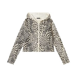 Felpa Donna C/cappuccio Freddy Donna Felpe S25WMCS2C Leopard Animalier On White