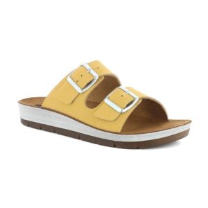 Ciabatta Donna Con Fibbie In Blu Donna Ciabatte CP-56 Giallo