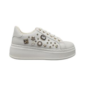 Scarpa Donna Con Lacci Laura Biagiotti Donna Scarpe 9619 CALF PROMO Ivory