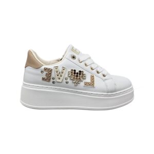Scarpa Donna Con Lacci Laura Biagiotti Donna Scarpe 9620 CALF PROMO White/beige