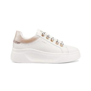 Sneakers Con Lacci Donna Queen Helena Donna Scarpe X34-11 White/pink