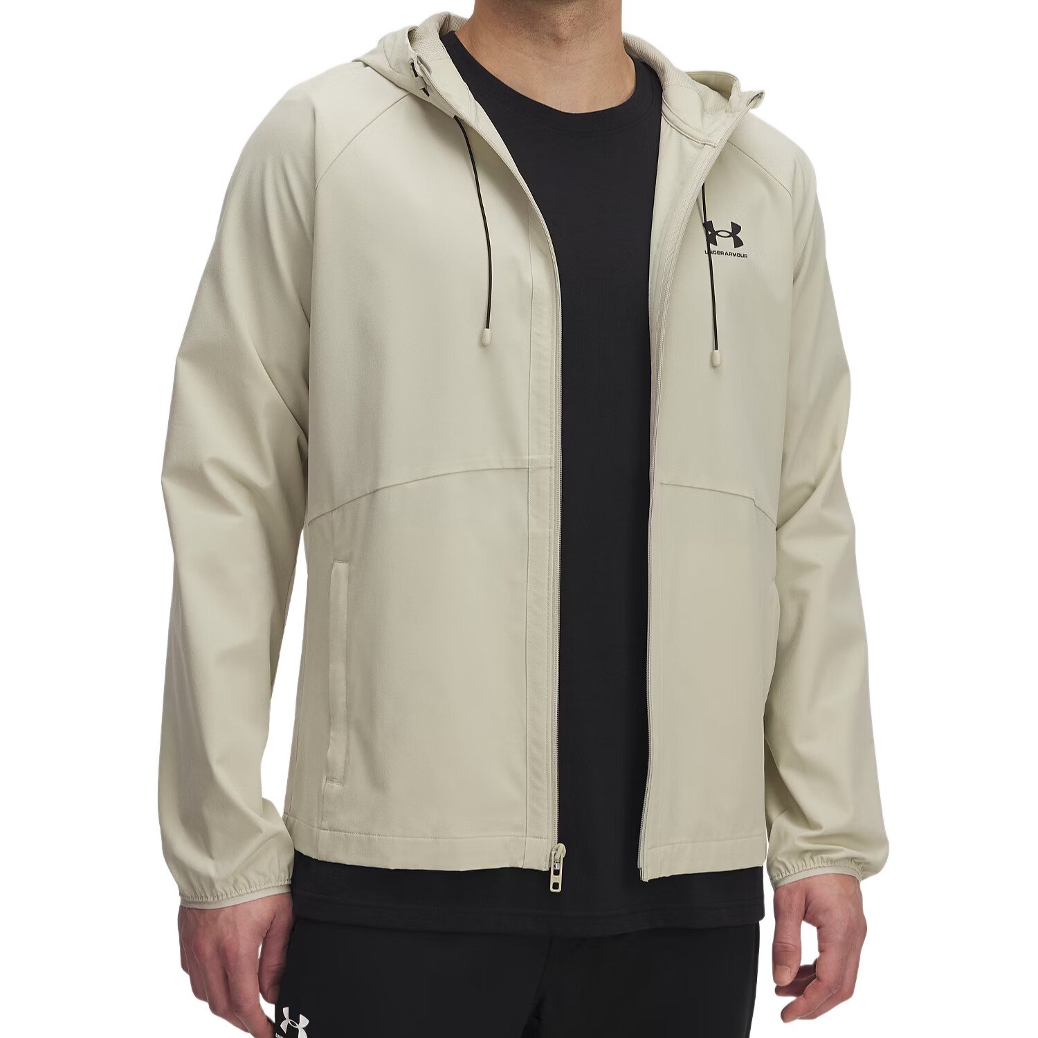 Giacca Uomo Zip Lunga Con Cappuccio Under Armour Uomo Giacche 77-6003001 Khaki Base
