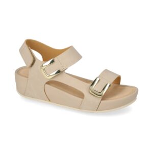 Sandalo Donna Con Velcro Valleverde Donna Sandali V601UF Beige