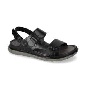 Sandalo Uomo Con Fibbia Valleverde Uomo Sandali 54820 Nero
