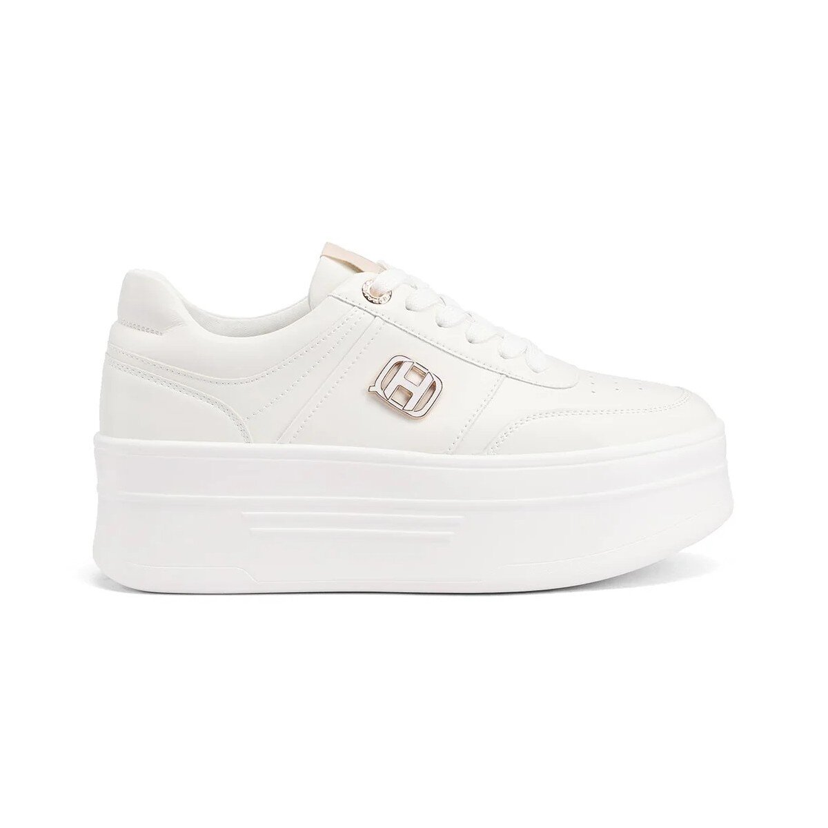 Sneakers Con Lacci Donna Queen Helena Donna Scarpe X34-8 White