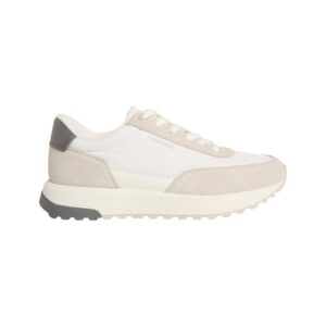 City Runner Laceup Ny Mix-Sneakers Uomo Calvin Klein Uomo Scarpe HM0HM021440JG Feat Gray/marshmallow/granite
