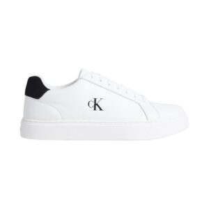 Classic Cupsole Laceup Lth-Sneakers Uomo Calvin Klein Uomo Scarpe YM0YM0143501W Bright White/black