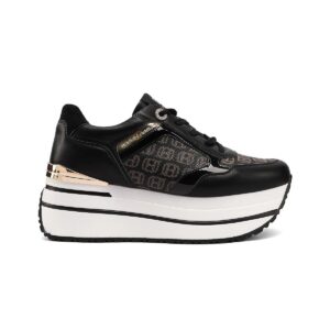 Sneakers Con Lacci Donna Queen Helena Donna Scarpe X34-47 Black