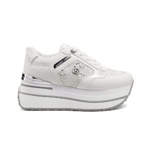 Sneakers Con Lacci Donna Queen Helena Donna Scarpe X34-48 White