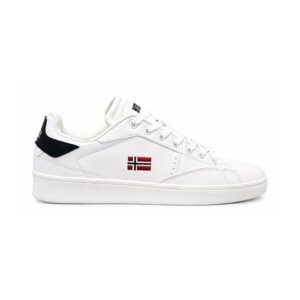 Lars-Sneakers Con Lacci Uomo Norway Uomo Scarpe 861083 White/black