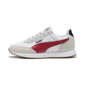 R78 Lightwind-Scarpa Uomo C/lacci Puma Uomo Scarpe 400267 Cool Lt Gray/dk Crimson/p.whit