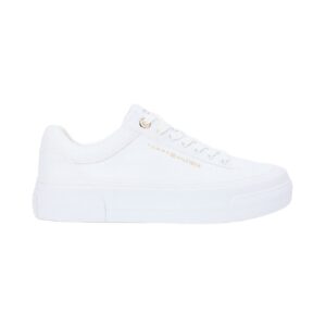 Th Foxing Platform Canvas-Sneakers Donna Tommy Hilfiger Donna Scarpe FW0FW09480YBS White