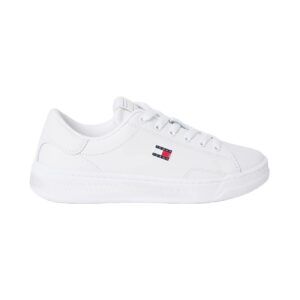 Tjw Script Cupsole-Sneakers Lacci Donna Tommy Jeans Donna Scarpe EN0EN02960YBL Ecru'