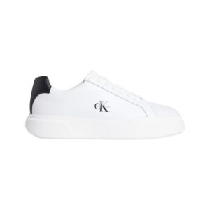 Chuncy Cupsole Laceup Lth-Sneakers Uomo Calvin Klein Uomo Scarpe YM0YM0134406X White/black/white