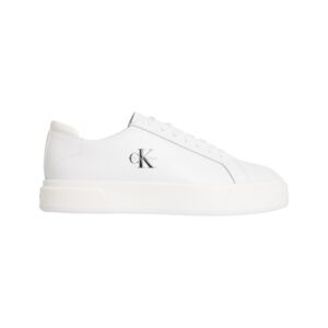 Basket Cupsole Laceup Lth Ml-Sneakers Calvin Klein Uomo Scarpe YM0YM014600K4 Triple Bright White
