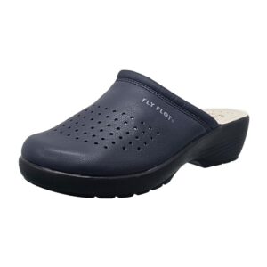 Sanitario Donna Sottopiede Pelle Fly Flot Donna Ciabatte Z1010EA Blu