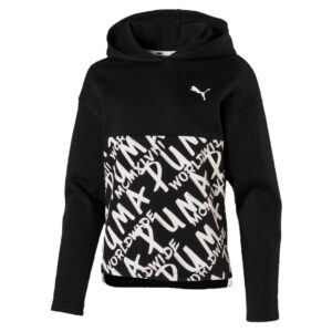 Felpa Bimba C/cappuccio Puma Bambini Felpe 580216 01-Puma Black