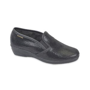 Pantofola Donna Con Elastico Valleverde Donna Pantofole 26215 Nero
