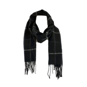 Sciarpa 100% Poliestere Coveri Collection Accessori Sciarpe 192006 Col.1-Nero/quadri