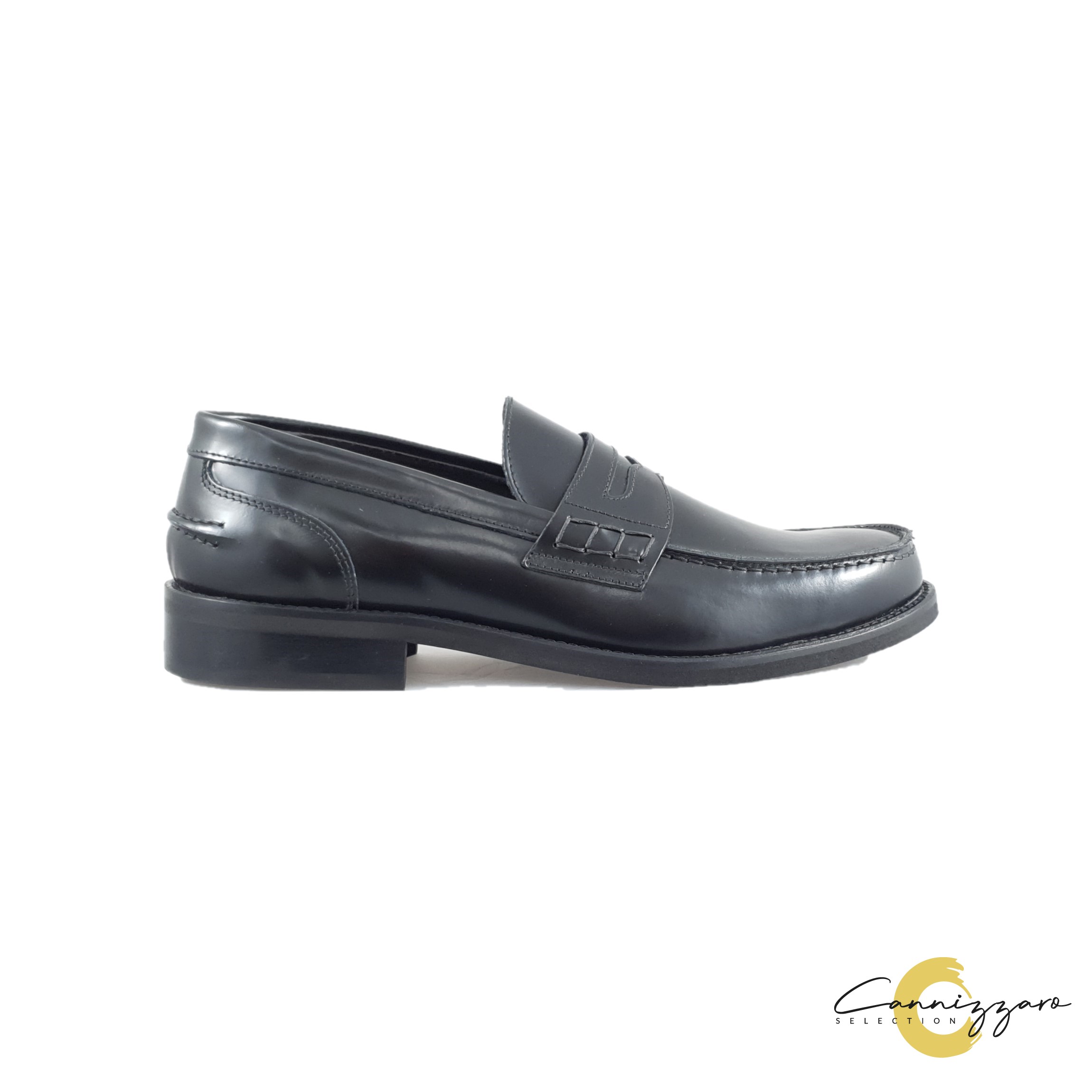 Mocassino Uomo Pelle Cannizzaro Selection Uomo Mocassini 579 ABRASIVATO Nero