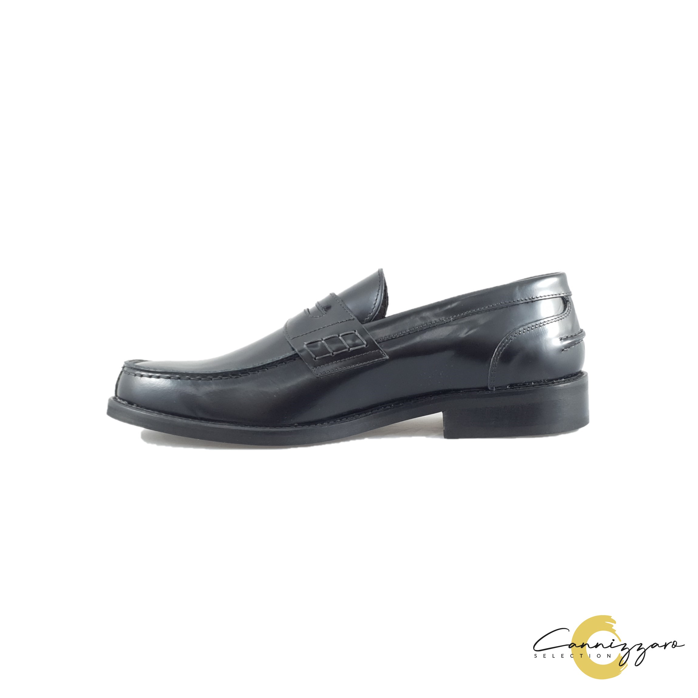 Mocassino Uomo Pelle Cannizzaro Selection Uomo Mocassini 579 ABRASIVATO Nero