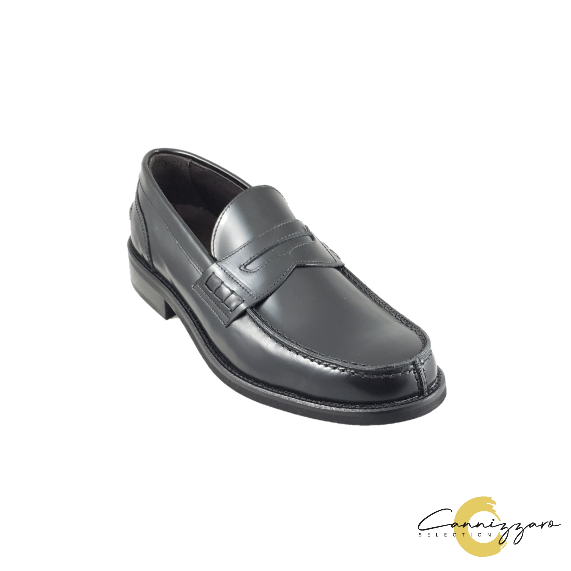 Mocassino Uomo Pelle Cannizzaro Selection Uomo Mocassini 579 ABRASIVATO Nero