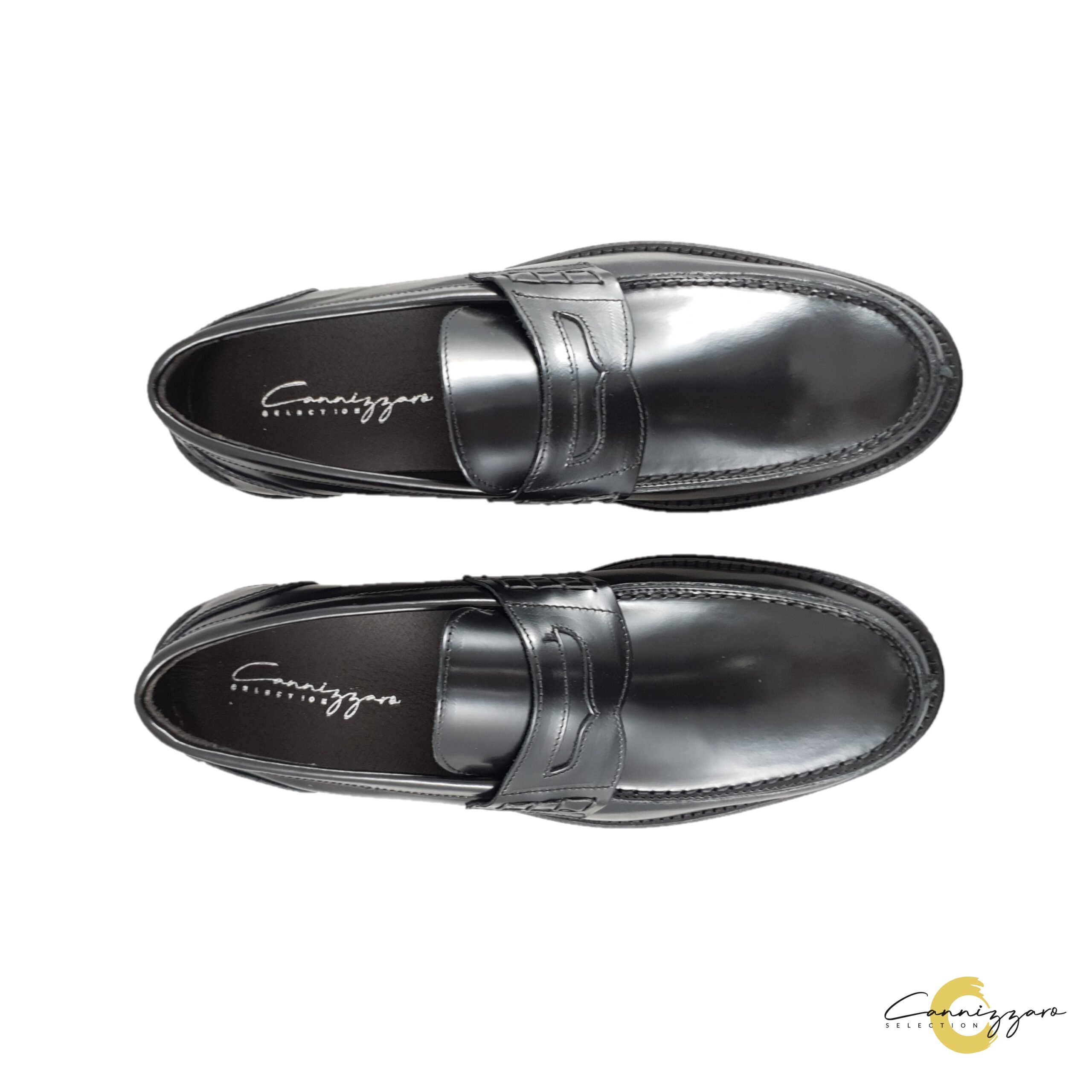 Mocassino Uomo Pelle Cannizzaro Selection Uomo Mocassini 579 ABRASIVATO Nero