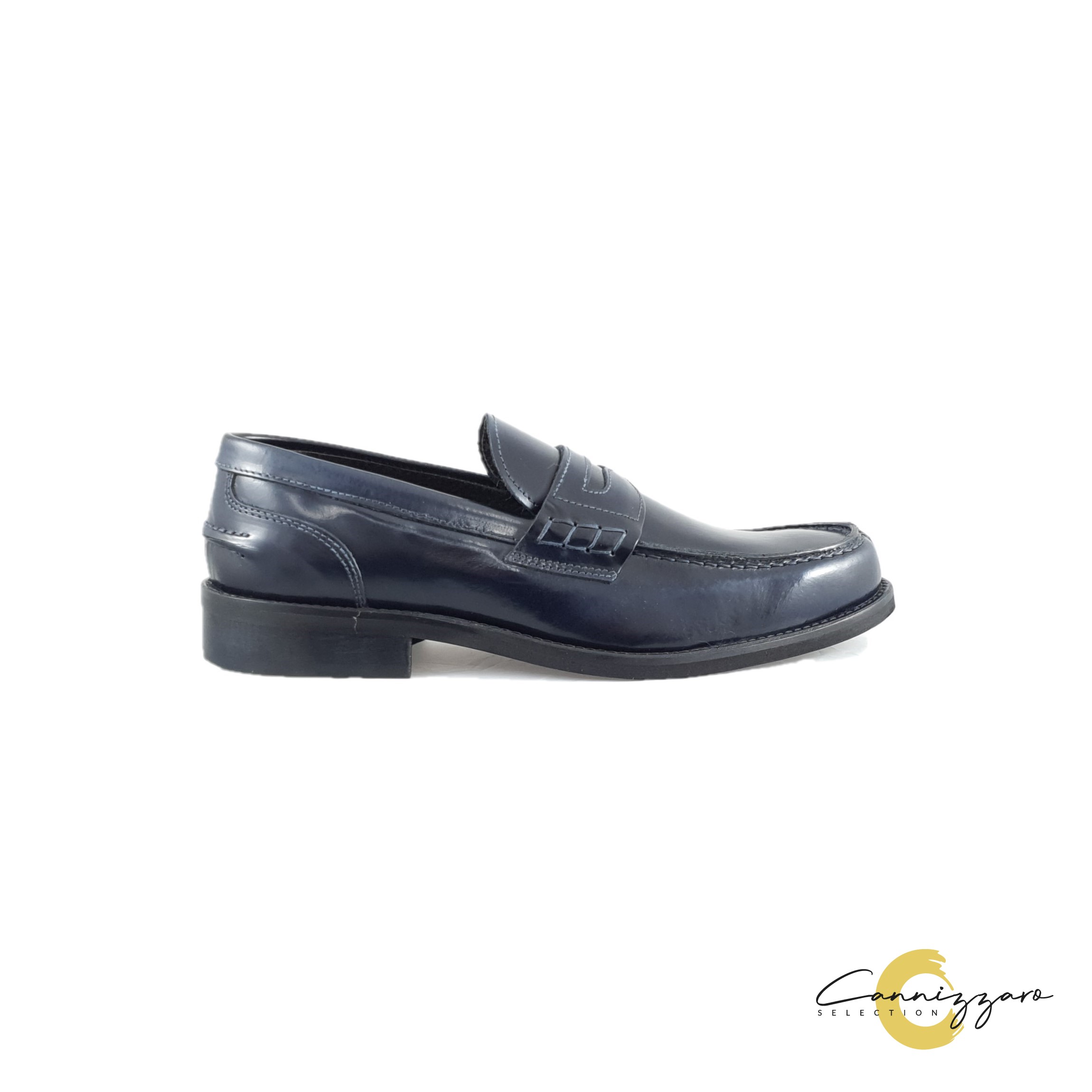 Mocassino Uomo Pelle Cannizzaro Selection Uomo Mocassini 579 ABRASIVATO Blu
