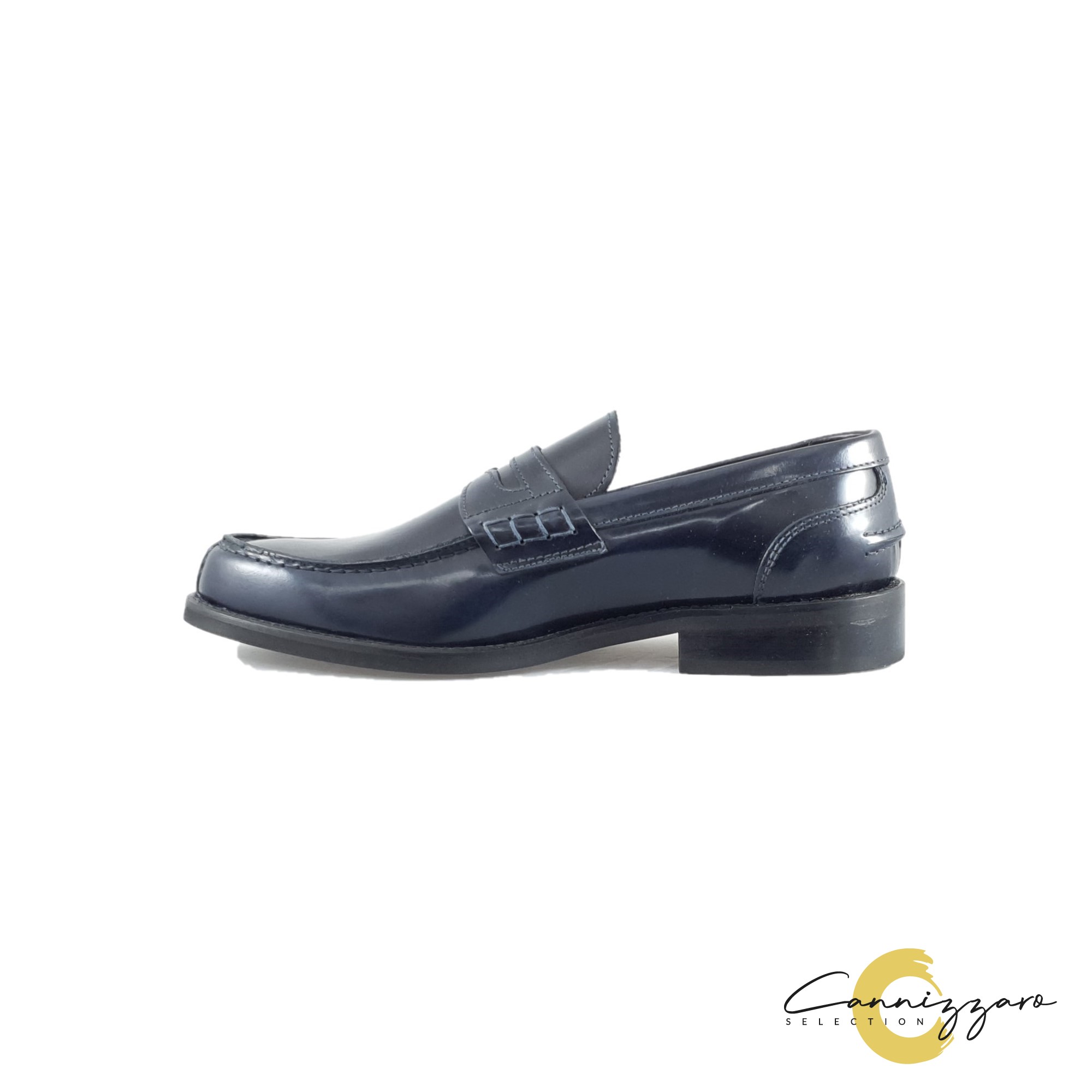 Mocassino Uomo Pelle Cannizzaro Selection Uomo Mocassini 579 ABRASIVATO Blu