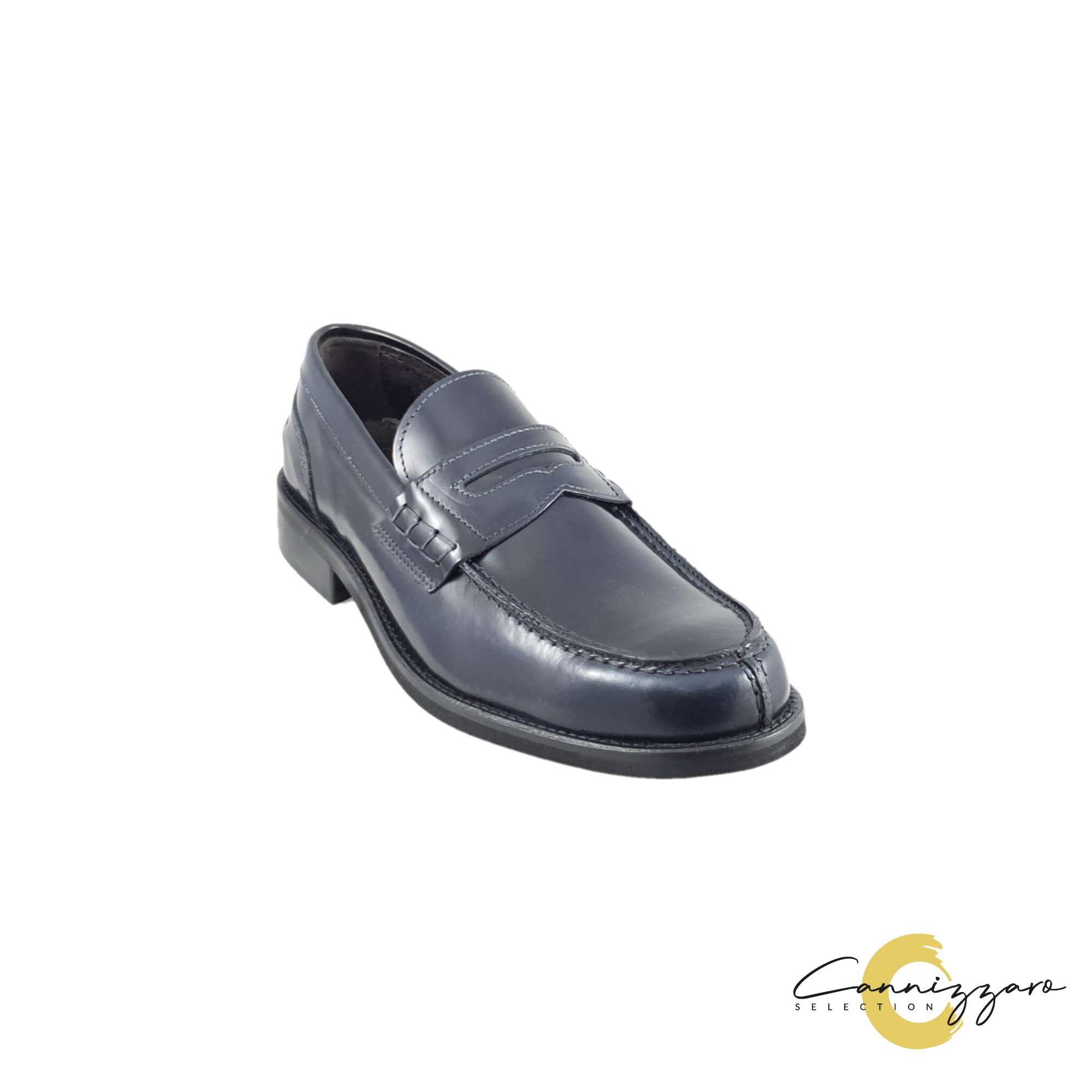 Mocassino Uomo Pelle Cannizzaro Selection Uomo Mocassini 579 ABRASIVATO Blu