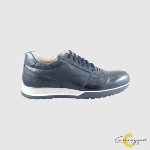 Scarpa Uomo Pelle C/lacci Cannizzaro Selection Uomo Scarpe 507 CRUST Blu