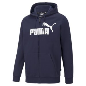 Felpa Uomo Zip Lunga C/cappuccio Puma Uomo Felpe 586698 Peacoat