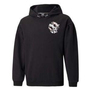 Felpa Bimba C/cappuccio Puma Bambini Felpe 589232 Puma Black