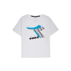 T-Shirt Bimbo Man/corta Diadora Bambini T-Shirt 177801 Bianco Ottico