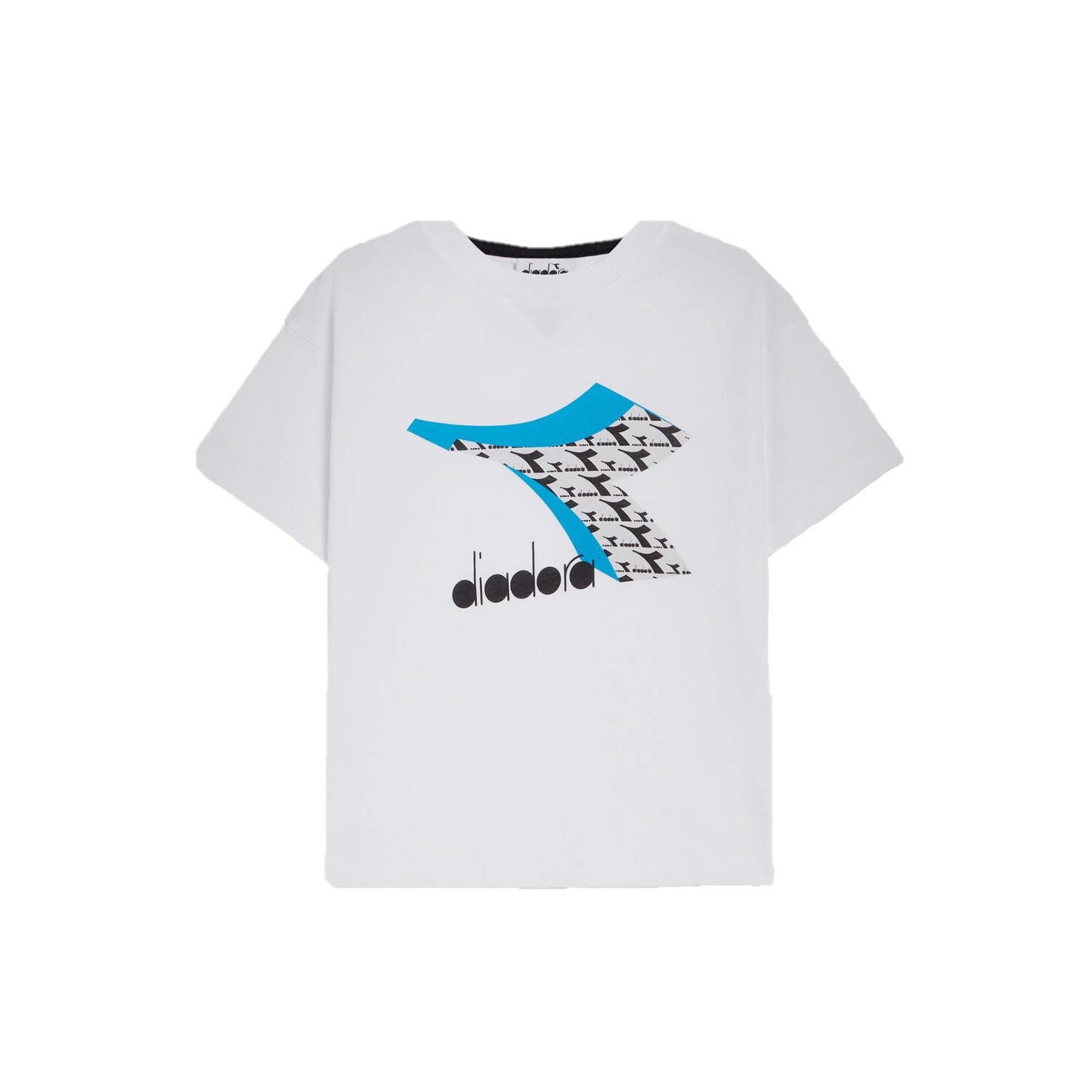 T-Shirt Bimbo Man/corta Diadora Bambini T-Shirt 177801 Bianco Ottico
