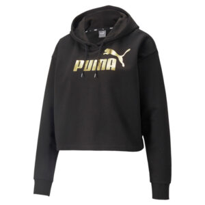 Felpa Donna C/cappuccio Puma Donna Felpe 848305 Puma Black/gold