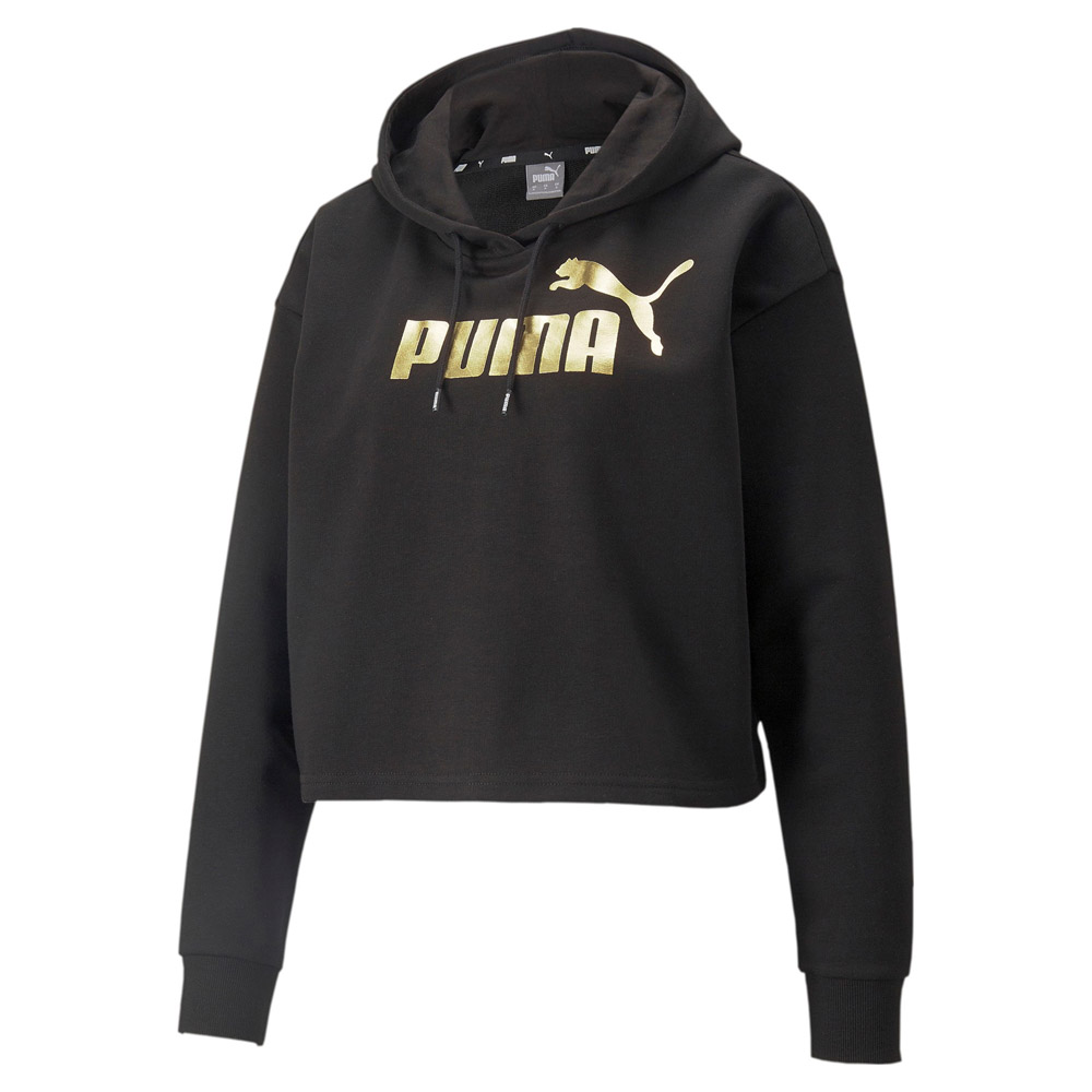 Felpa Donna C/cappuccio Puma Donna Felpe 848305 Puma Black/gold