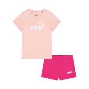 Completino T-Shirt+short Puma Bambini Completini 846936 Rose Dust/orchid Shadow