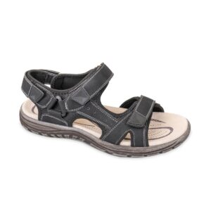 Sandalo Uomo C/velcro Valleverde Uomo Sandali 54801 2022 Nero