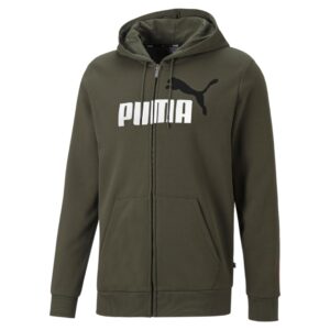 Felpa Uomo Zip Lunga C/cappuccio Puma Uomo Felpe 586760 Forest Night
