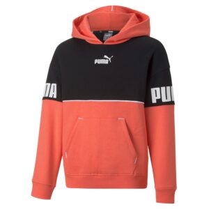 Felpa Bimba C/cappuccio Puma Bambini Felpe 670205 Salmone