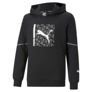 Felpa Bimbo C/cappuccio Puma Bambini Felpe 670859 Puma Black
