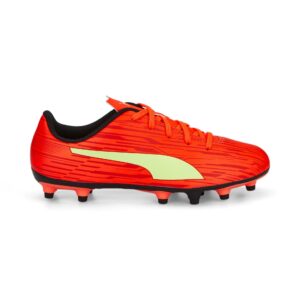 Rapido Iii Fg/ag Jr Scarpa Calcio Puma Bambini Calcio 106576 22/23 High R.red/f.yell/c.peppe