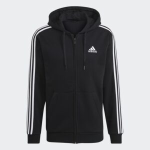 Felpa Uomo Zip Lunga C/cappuccio Adidas Uomo Felpe GK9051 Black