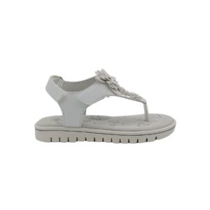 Lara-Sandalo Infradito Bimba C/velcro Lumberjack Bambini Sandali SG41906 013 X59 White/silver
