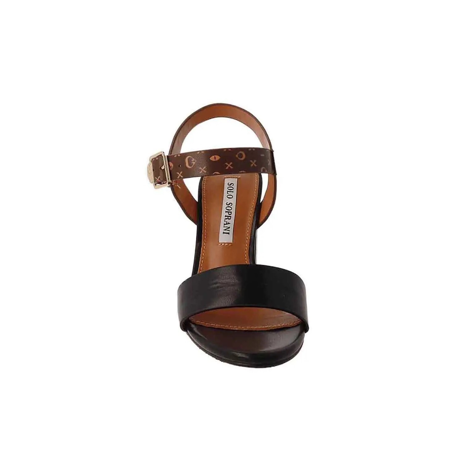 Sandalo Donna Tacco C/fibia Solo Soprani Donna Sandali SOLO23SA 329 Nero