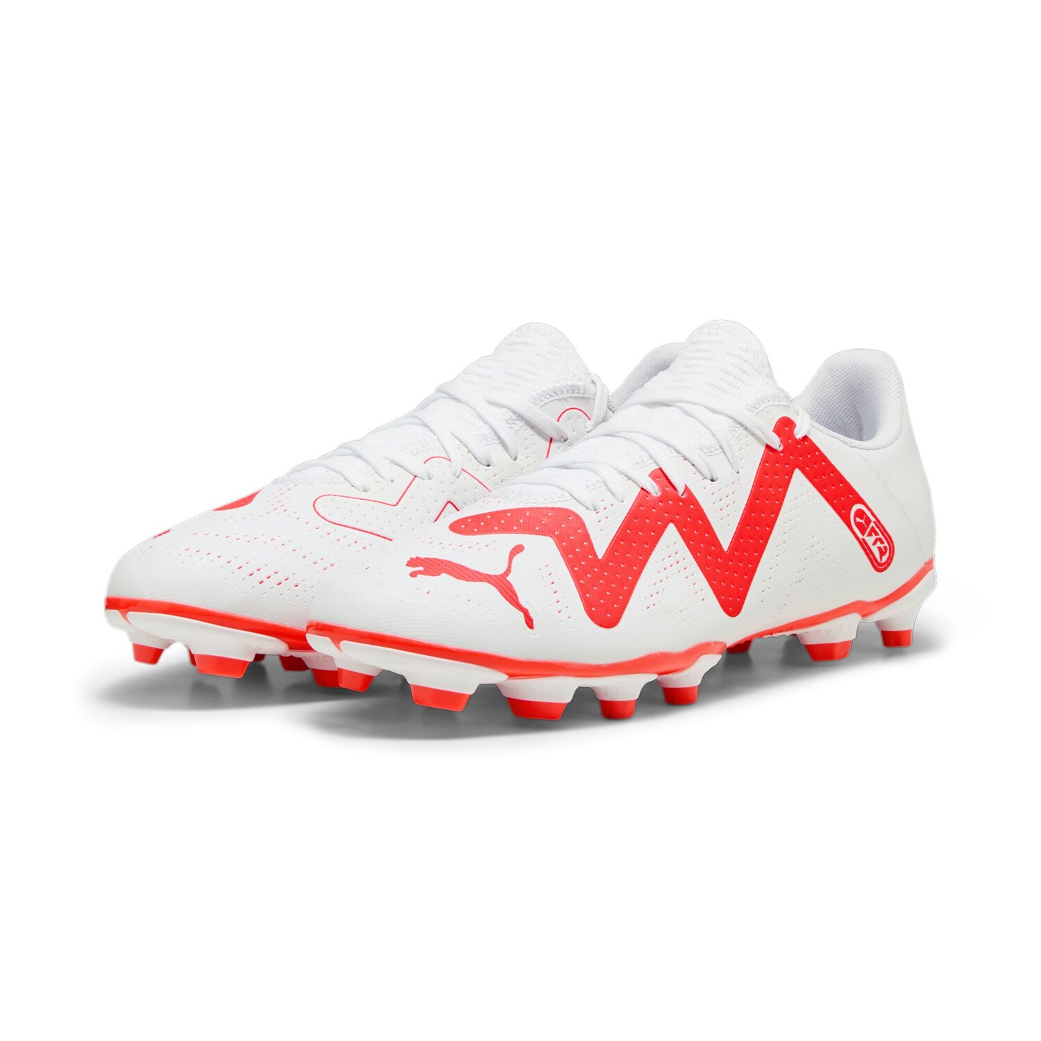 Future Play Fg/ag Scarpa Calcio Uomo Puma Uomo Calcio 107377 Puma White/fire Orchid