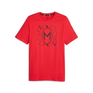 T-Shirt Milan Uomo Man/corta Puma Uomo T-Shirt 772314 For All Time Red/p.black